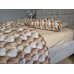 Комплект постільної білизни Плетені Сердечки Cotton 5D бежевий