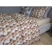 Комплект постільної білизни Плетені Сердечки Cotton 5D бежевий