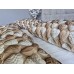 Комплект постільної білизни Плетені Сердечки Cotton 5D молочний