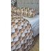 Комплект постільної білизни Плетені Сердечки Cotton 5D молочний