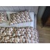 Комплект постільної білизни Плетені Сердечки Cotton 5D молочний