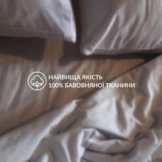 Підковдра 200 x 220 см сатин бавовна натуральна TM IDEIA в упаковці пудра v-30