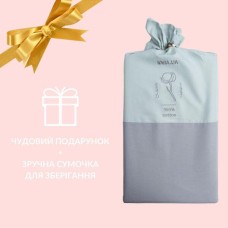 Підковдра 200 x 220 см сатин бавовна натуральна TM IDEIA в упаковці сірий