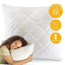 Подушка Air Dream Classic 70 x 70 см, два чохли з блискавкою, з принтом троянди, ТМ IDEIA