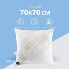 Подушка Air Dream Classic 70 x 70 см, два чохли з блискавкою, з принтом троянди, ТМ IDEIA