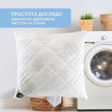 Подушка Air Dream Classic 70 x 70 см, два чохли з блискавкою, з принтом троянди, ТМ IDEIA