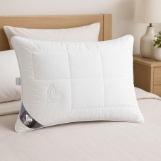 Подушка Air Dream Premium, 50 x 70 см, холлофайбер, два чохли на блискавці, біла, ТМ IDEIA