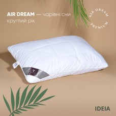 Подушка Air Dream Premium, 50 x 70 см, холлофайбер, два чохли на блискавці, біла, ТМ IDEIA