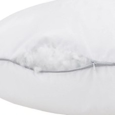 Подушка ArCloud Spokiy 50x70 см, з потайною блискавкою, біла з сірим кантом