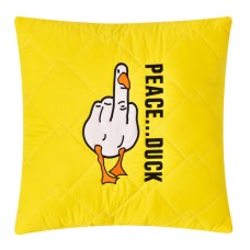 Подушка декоративна 40 x 40... DUCK IDEIA бойовий гусак з вишивкою