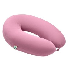 Подушка для вагітних та годування SeiDesign 30 x 190 см, трикотаж, гіпоалергенна, бавовняна наволочка на блискавці, пудра