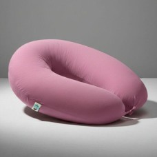 Подушка для вагітних та годування SeiDesign 30 x 190 см, трикотаж, гіпоалергенна, бавовняна наволочка на блискавці, пудра