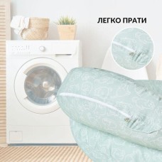 Подушка для годування 60 x 70 x 16 см, для зручності мами, блакитна з блискавкою, ТM IDEIA