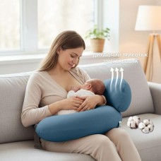Подушка для годування диван, 60 x 70 x 16 см, для зручності мами, з блискавкою, м’ятна, ТМ Sei Design