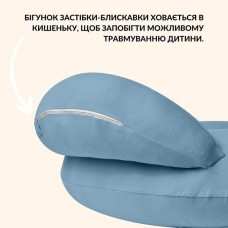 Подушка для годування диван, 60 x 70 x 16 см, для зручності мами, з блискавкою, м’ятна, ТМ Sei Design