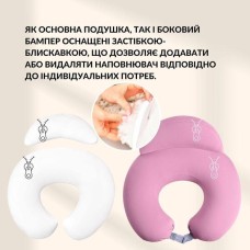 Подушка для годування IDEIA диван, антиалергенна бавовняна, 60x70x16 см, на блискавці, колір пудра Подушка для годування IDEIA диван, антиалергенна бавовняна, 60x70x16 см, на блискавці, колір пудра