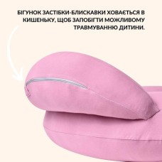 Подушка для годування IDEIA диван, антиалергенна бавовняна, 60x70x16 см, на блискавці, колір пудра Подушка для годування IDEIA диван, антиалергенна бавовняна, 60x70x16 см, на блискавці, колір пудра