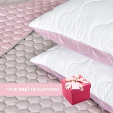Подушка для сну 50 x 70 см. Soft Преміум, двостороння, аналог лебединого пуху, стьобана, ТМ IDEIA