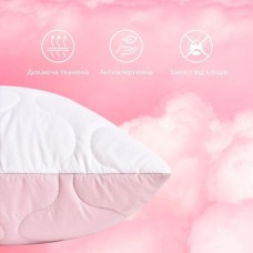 Подушка для сну 50 x 70 см. Soft Преміум, двостороння, аналог лебединого пуху, стьобана, ТМ IDEIA