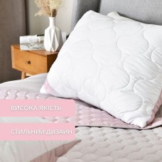 Подушка для сну 50 x 70 см. Soft Преміум, двостороння, аналог лебединого пуху, стьобана, ТМ IDEIA