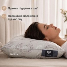 Подушка для сну 70 x 70 см пухова, 30% пух 70% перо, 100% бавовна, ТМ IDEIA