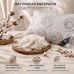 Подушка для сну 70 x 70 см пухова, 30% пух 70% перо, 100% бавовна, ТМ IDEIA