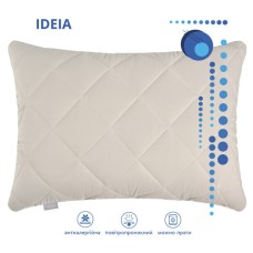 Подушка для сну Double Chamber двокамерна ТМ IDEIA 50 x 70 см св.сірий/біла