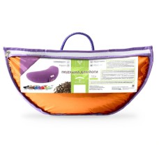 Подушка для йоги та медитації з гречаною лузгою ТМ IDEIA, 46 x 25 x 10 см помаранч