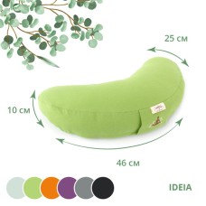 Подушка для йоги та медитації з гречаною лузгою ТМ IDEIA, 46 x 25 x 10 см салат Подушка для йоги та медитації з гречаною лузгою ТМ IDEIA, 46 x 25 x 10 см салат