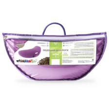 Подушка для йоги та медитації з гречаним лушпінням ТМ IDEIA, 46 x 25 x 10 см т/бузок