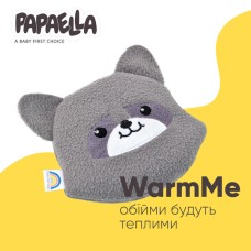 Подушка грілка Обіймашка з насінням льону ТM PAPAELLA 18 x 18 см єнот