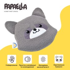 Подушка грілка Обіймашка з насінням льону ТM PAPAELLA 18 x 18 см єнот