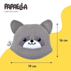 Подушка грілка Обіймашка з насінням льону ТM PAPAELLA 18 x 18 см єнот