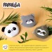 Подушка грілка Обіймашка з насінням льону ТM PAPAELLA 18 x 18 см панда