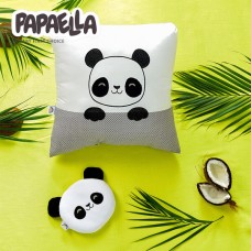 Подушка грілка Обіймашка з насінням льону ТM PAPAELLA 18 x 18 см панда