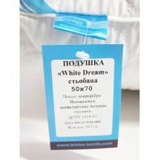 Подушка Лелека White Dream 50 x 70 стьобана кульки