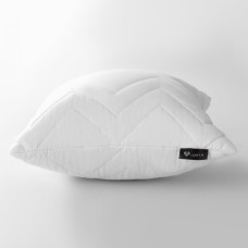 Подушка NORDIC COMFORT 50 x 50 см антиалергенне волокно стьобаний чохол біла ТМ IDEIA