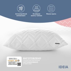 Подушка NORDIC COMFORT IDEIA 60 x 60 см чохол стьобаний антиалергенне волокно біла