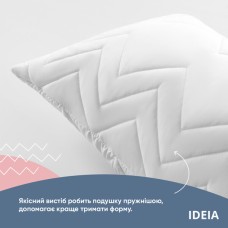 Подушка NORDIC COMFORT+ для відпочинку та сну ТМ IDEIA 40 x 140 см біла
