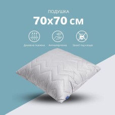 Подушка NORDIC COMFORT+ IDEIA 70 x 70 см чохол стьобаний з блискавкою антиалергенне волокно сіра Подушка NORDIC COMFORT+ IDEIA 70 x 70 см чохол стьобаний з блискавкою антиалергенне волокно сіра