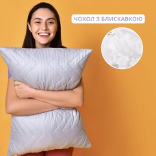 Подушка NORDIC COMFORT+ ТМ IDEIA 50 x 70 см на блискавці сірий перламутровий
