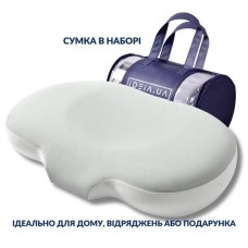 Подушка ортопедична CloudTherapy, 60 x 40 x 10 см, анатомічна з ефектом пам’яті, сіра, ТМ IDEIA Подушка ортопедична CloudTherapy, 60 x 40 x 10 см, анатомічна з ефектом пам’яті, сіра, ТМ IDEIA