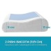 Подушка ортопедична CoolGel 60 x 40 x 11/9 см з охолоджуючим гелем та ефектом пам’яті, ТМ IDEIA