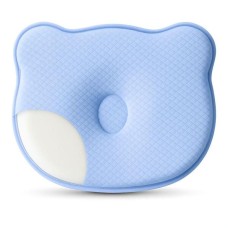 Подушка ортопедична дитяча BabyComfort 27 x 22 x 3 см, з ефектом пам’яті, блакитна у формі ведмедика, ТМ PAPAELLA