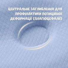 Подушка ортопедична дитяча BabyComfort 27 x 22 x 3 см, з ефектом пам’яті, блакитна у формі ведмедика, ТМ PAPAELLA
