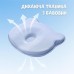 Подушка ортопедична дитяча BabyComfort 27 x 22 x 3 см, з ефектом пам’яті, блакитна у формі ведмедика, ТМ PAPAELLA