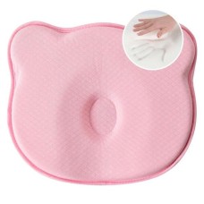 Подушка ортопедична дитяча BabyComfort 27 x 22 x 3 см, з ефектом пам’яті, рожева у формі ведмедика, ТМ PAPAELLA