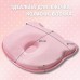 Подушка ортопедична дитяча BabyComfort 27 x 22 x 3 см, з ефектом пам’яті, рожева у формі ведмедика, ТМ PAPAELLA