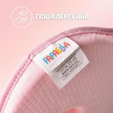 Подушка ортопедична дитяча BabyComfort 27 x 22 x 3 см, з ефектом пам’яті, рожева у формі ведмедика, ТМ PAPAELLA