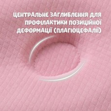 Подушка ортопедична дитяча BabyComfort 27 x 22 x 3 см, з ефектом пам’яті, рожева у формі ведмедика, ТМ PAPAELLA